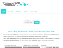 Tablet Screenshot of beatbox-schule.de